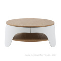 Modern& simple Style Double-deck Wood Coffee Table